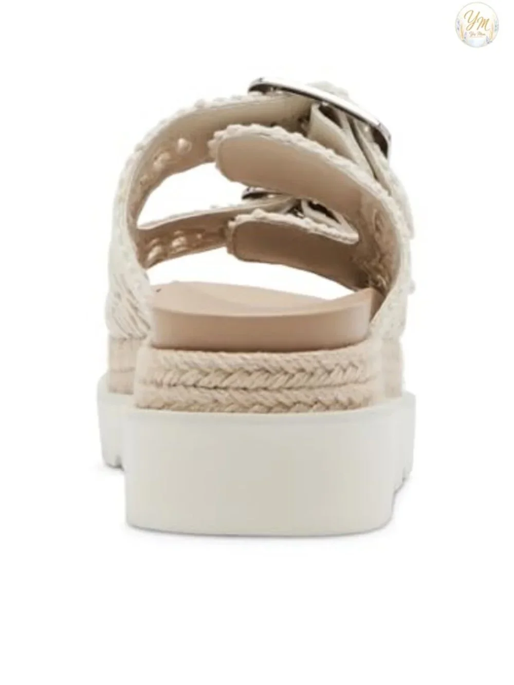 Women's Platform Sandal Slip On Crochet Heel 2 Inch
